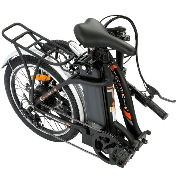 UL Certified-Ecotric Starfish 20inch portable and folding electric bike - Matt Black