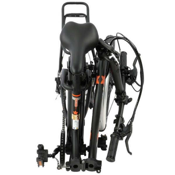 UL Certified-Ecotric Starfish 20inch portable and folding electric bike - Matt Black