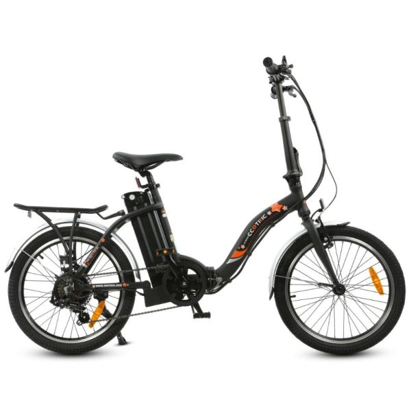UL Certified-Ecotric Starfish 20inch portable and folding electric bike - Matt Black